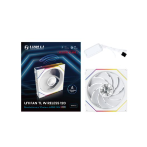 FAN 120MM LIAN LI UNI FAN TL WIRELESS REVERSE BLADE, ARGB, WHITE - 12RTL1W1W - Imagem 2