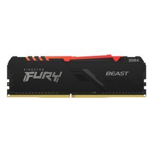 MEMÓRIA 8GB DDR4 3200MHZ KINGSTON FURY BEAST RGB, BLACK - KF432C16BBA/8 - Imagem 2