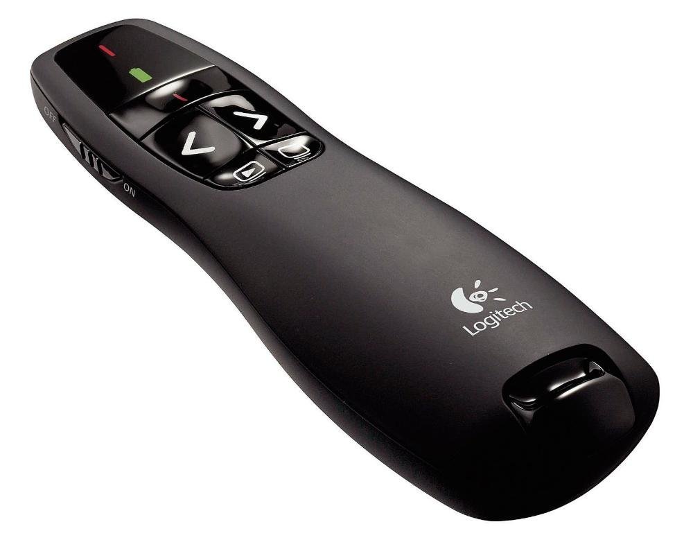 Apresentador C3TECH Sem Fio com Laser, Preto - AP-600