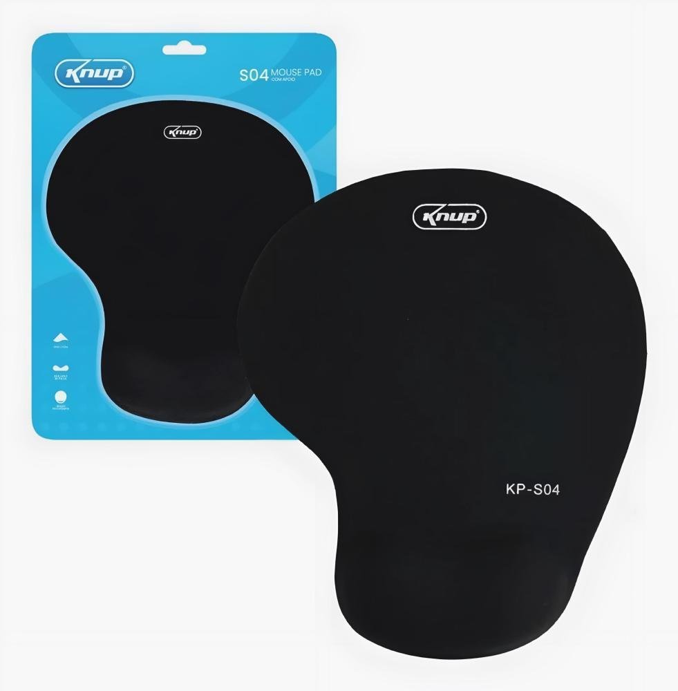 Mouse Pad Vinik Apoio de Pulso em Gel, Preto - MPG-01P